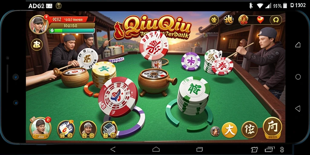 Tangkapan layar gameplay QiuQiu di ADG62 yang menarik dan seru.