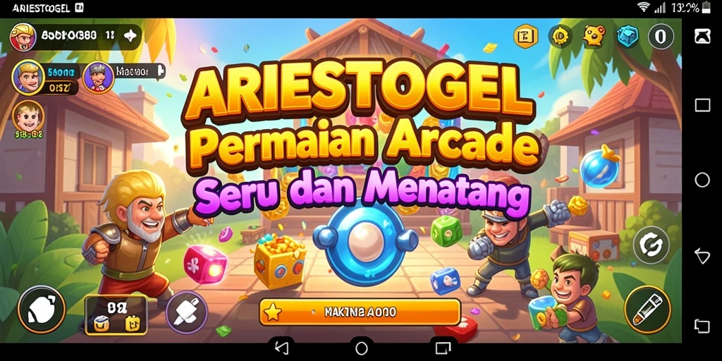 Tangkapan layar menampilkan gameplay ARIESTOGEL yang seru dan penuh tantangan.