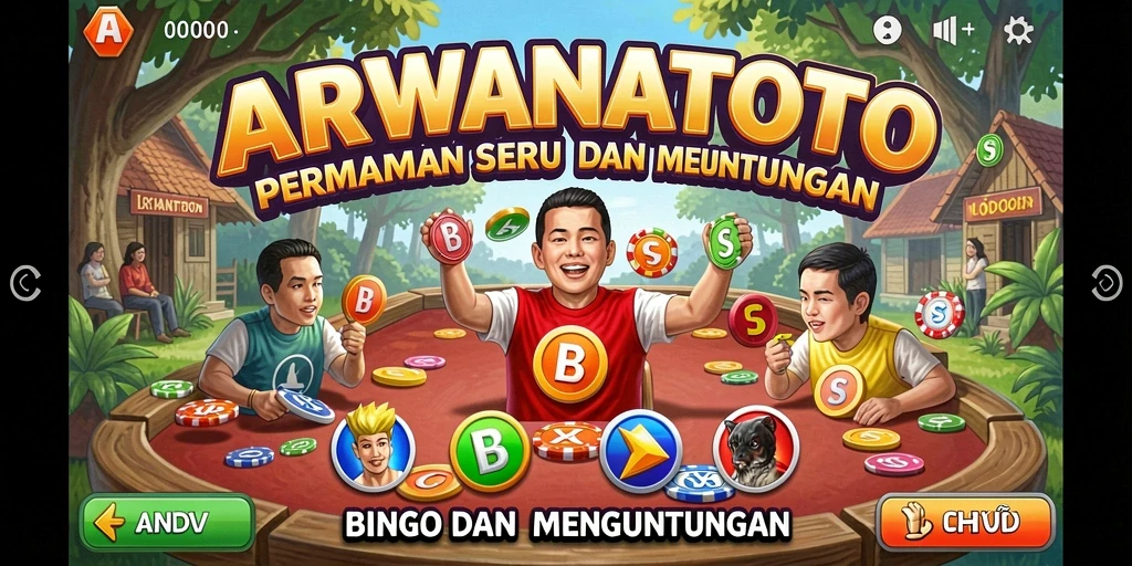 Tampilan gameplay ARWANATOTO yang seru dan interaktif dalam permainan Bingo.