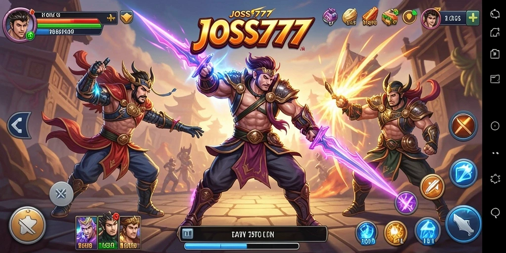 Tampilan seru dari pertarungan di JOSS777 dengan aksi menegangkan.