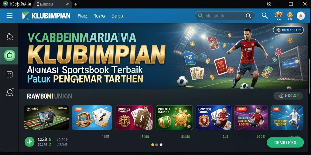 Tampilan gameplay Sportsbook dari KLUBIMPIAN yang menarik.