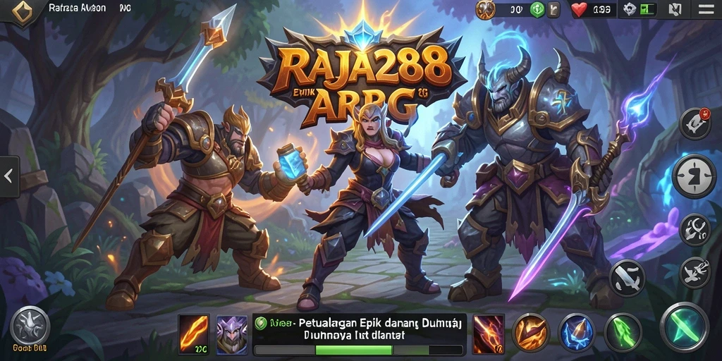 Tampilan gameplay menarik yang memperlihatkan aksi seru dalam RAJA288.
